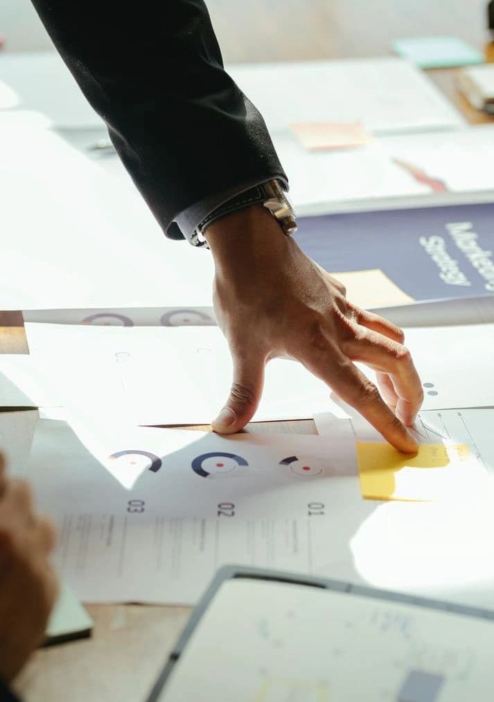 Financial reports and statements laid out for review